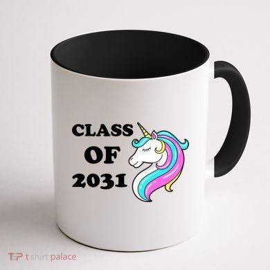 Class Of 2031 Unicorn Coffee Mug back