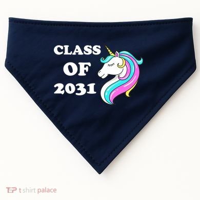Class Of 2031 Unicorn USA-Made Doggie Bandana