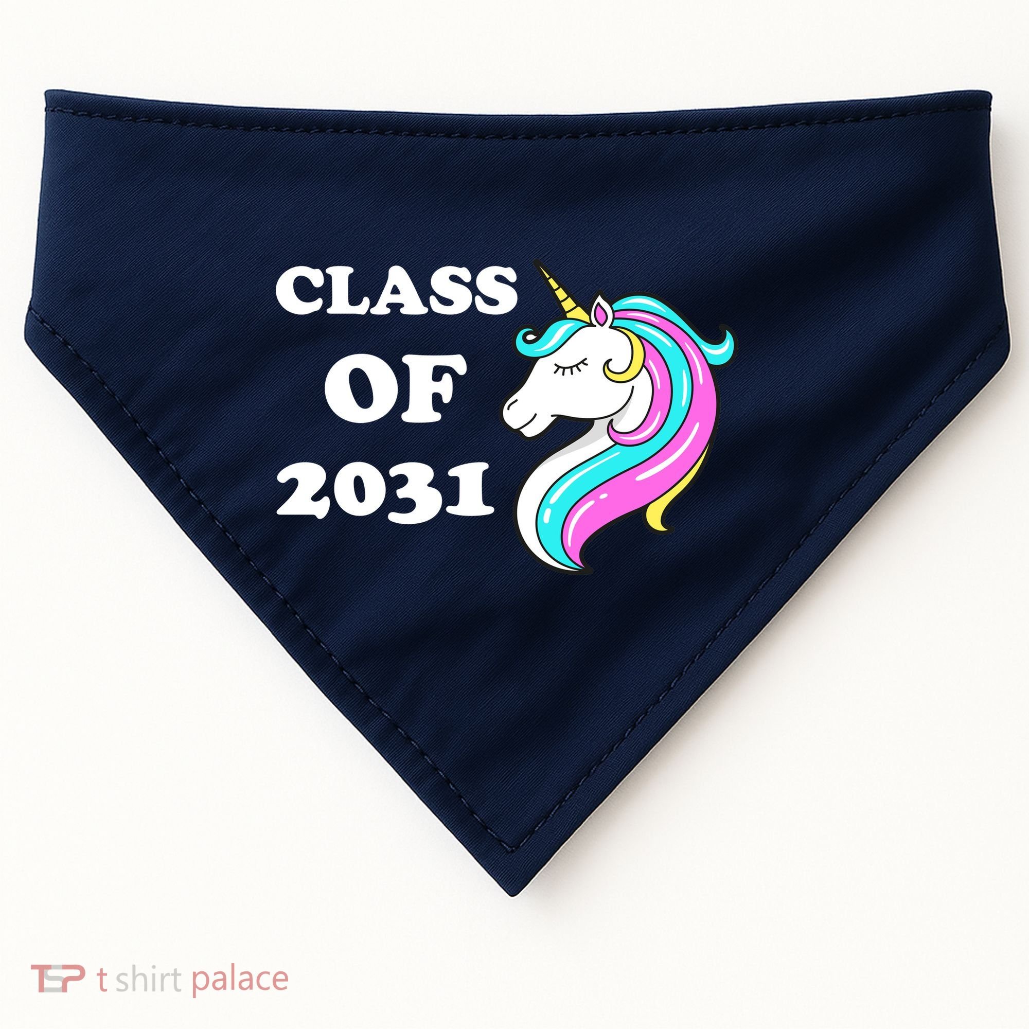 Class Of 2031 Unicorn USA-Made Doggie Bandana