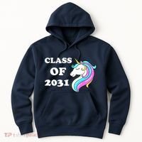Class Of 2031 Unicorn Hoodie thumb 0