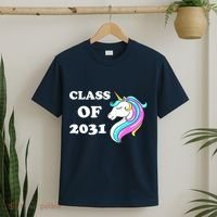 Class Of 2031 Unicorn T-Shirt thumb 2
