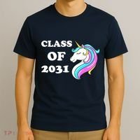 Class Of 2031 Unicorn T-Shirt thumb 3