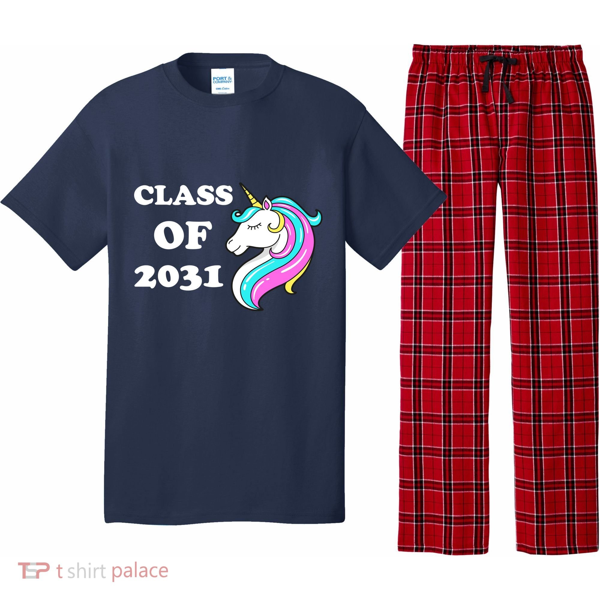 Class Of 2031 Unicorn Pajama Set
