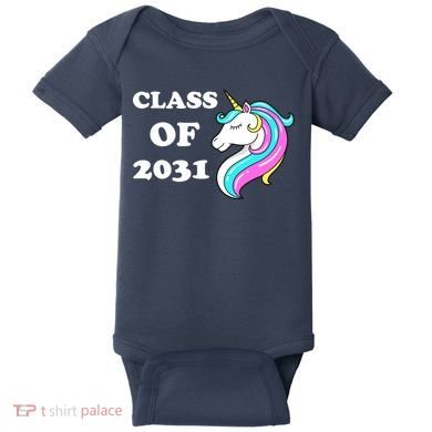 Class Of 2031 Unicorn Baby Bodysuit