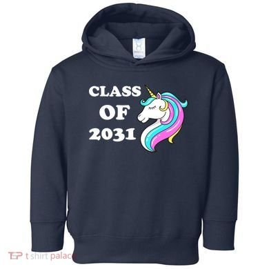 Class Of 2031 Unicorn Toddler Hoodie