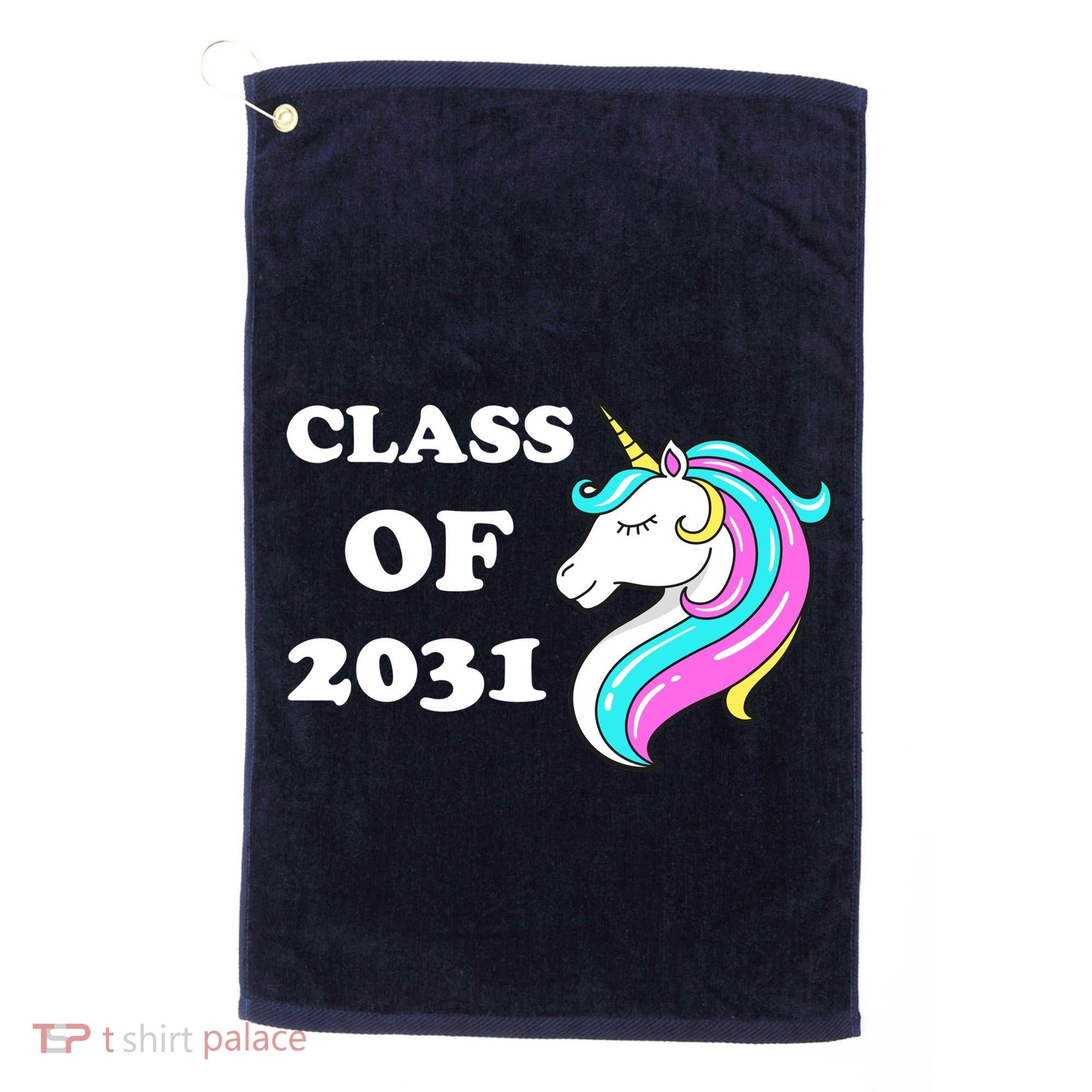 Class Of 2031 Unicorn Golf Towel