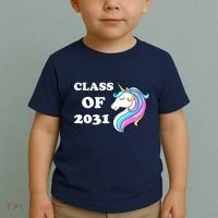 Class Of 2031 Unicorn Toddler T-Shirt thumb 2