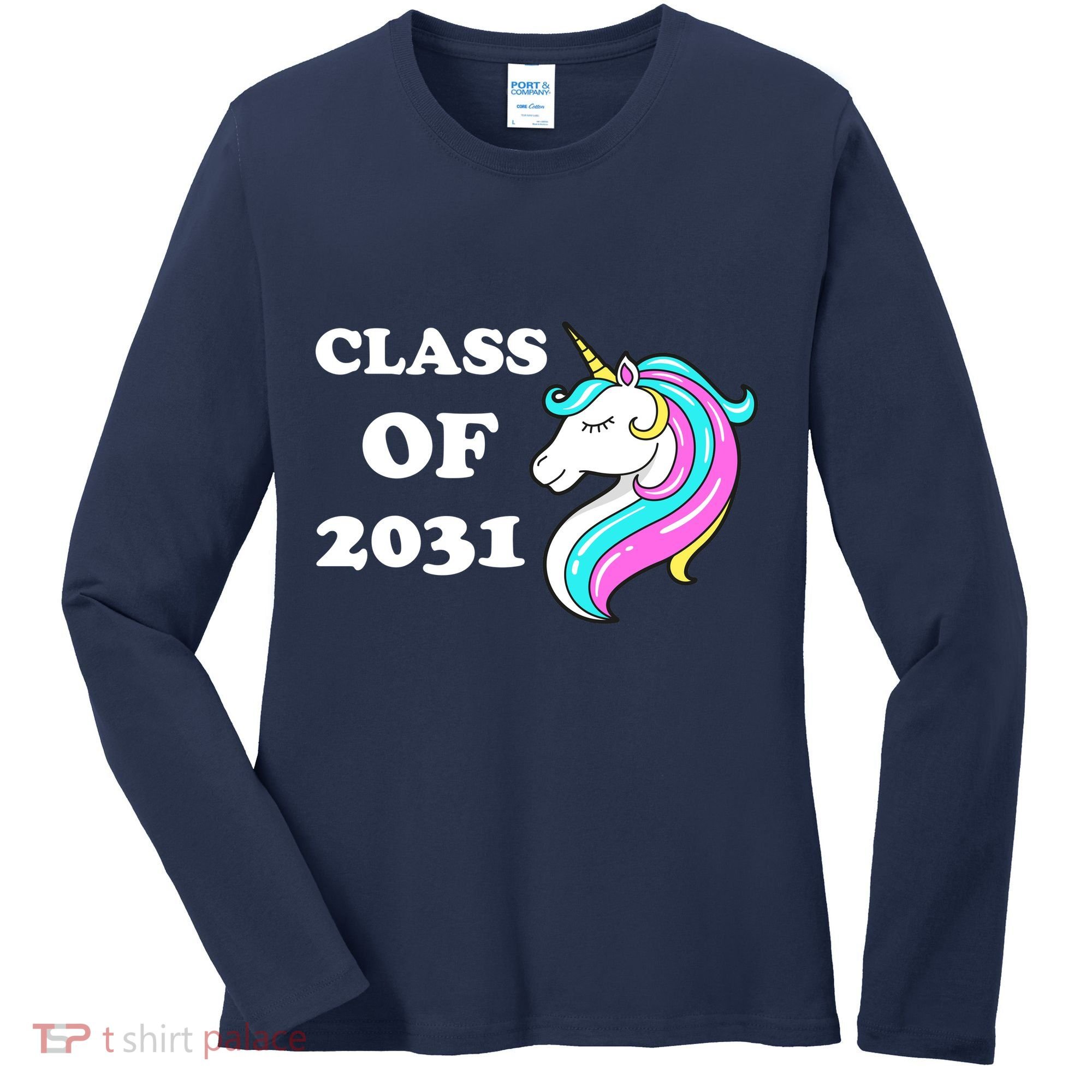 Class Of 2031 Unicorn Women's Long Sleeve Shirt