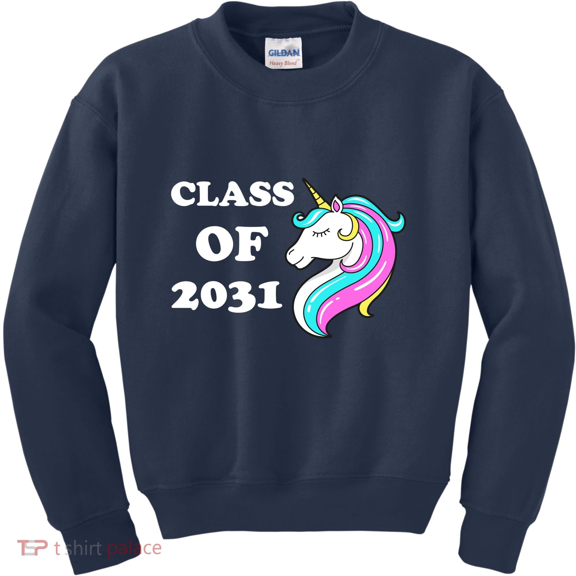 Class Of 2031 Unicorn Kids Sweatshirt
