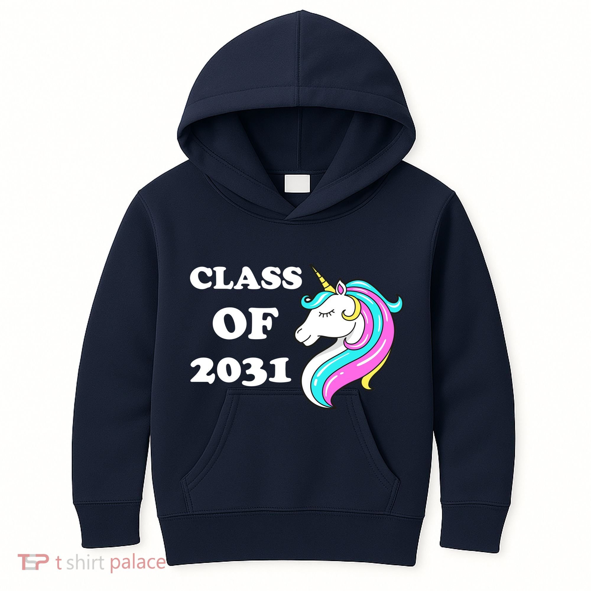 Class Of 2031 Unicorn Kids Hoodie