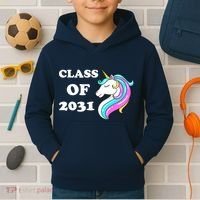 Class Of 2031 Unicorn Kids Hoodie thumb 2