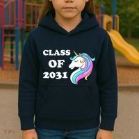 Class Of 2031 Unicorn Kids Hoodie thumb 3