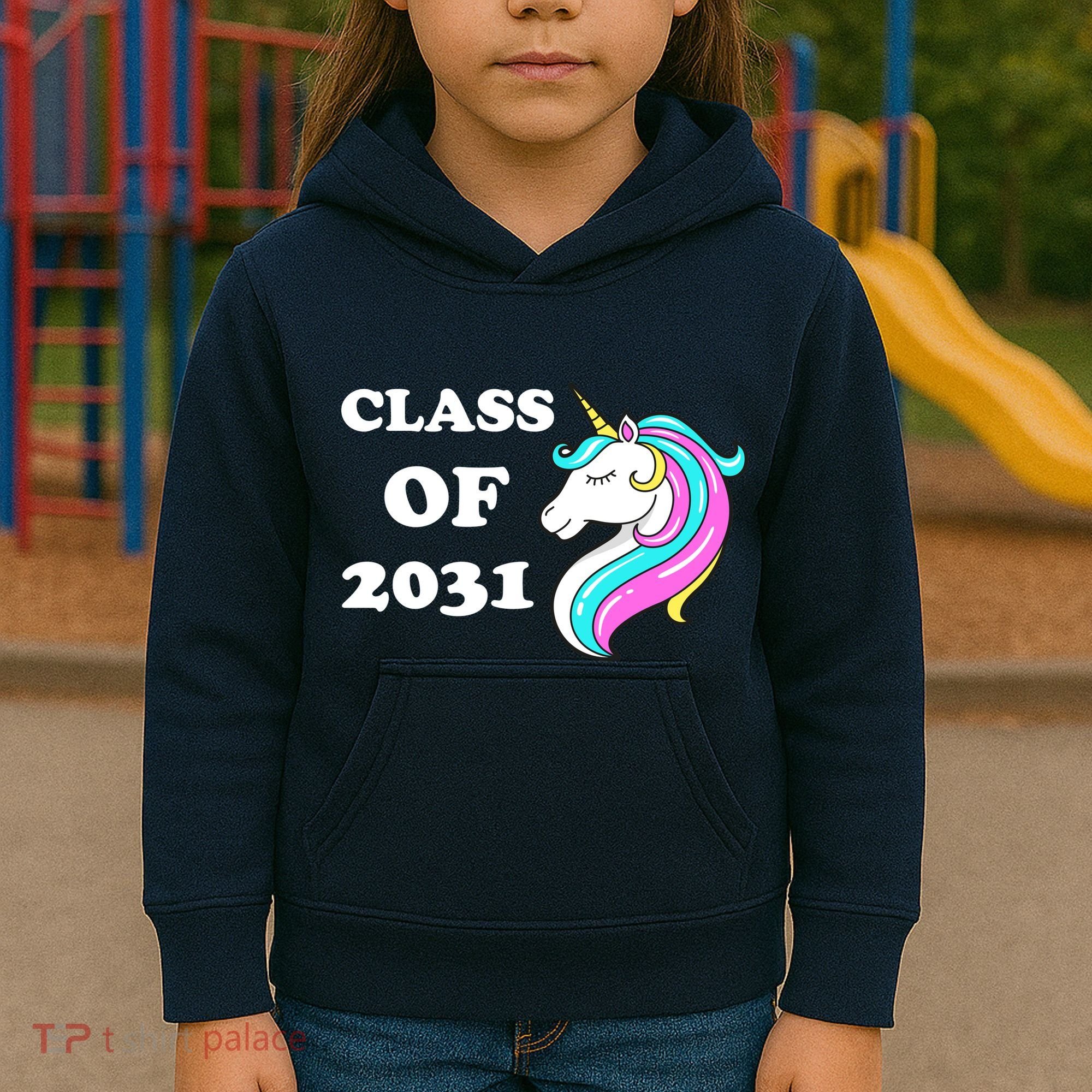 Class Of 2031 Unicorn Kids Hoodie