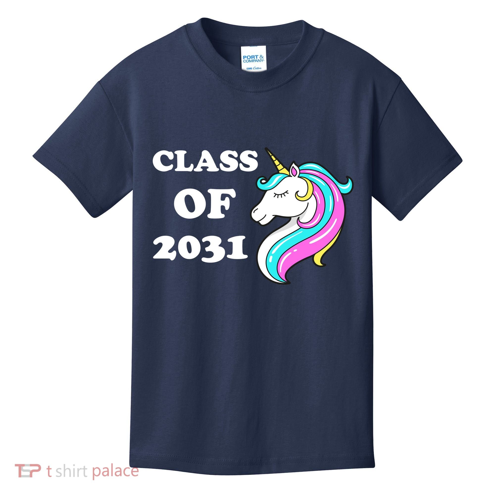 Class Of 2031 Unicorn Kids T-Shirt