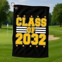 Class Of 2032 First Day Of Kindergarten Golf Towel thumb 1
