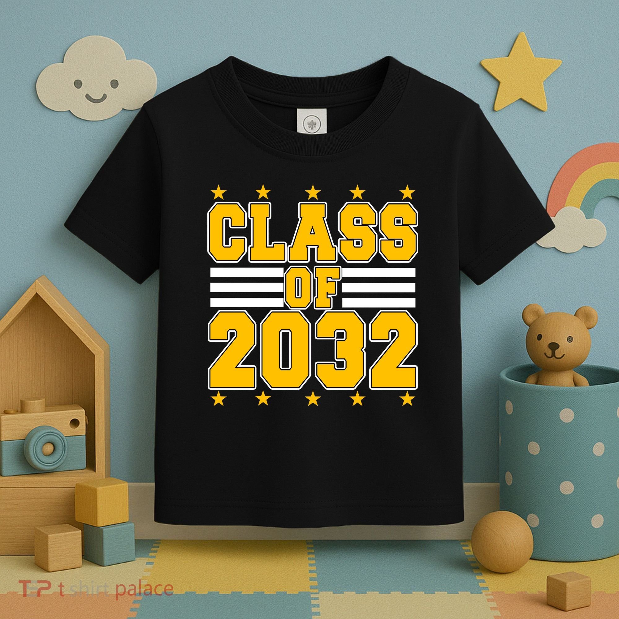 Class Of 2032 First Day Of Kindergarten Toddler T-Shirt
