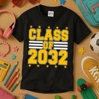 Class Of 2032 First Day Of Kindergarten Kids T-Shirt thumb 3