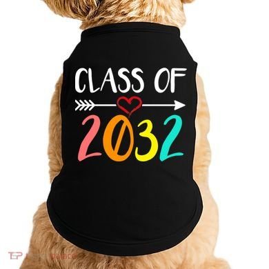 Class Of 2032 First Day Of School Kindergarten Doggie Tank