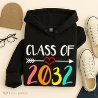 Class Of 2032 First Day Of School Kindergarten Hoodie thumb 4