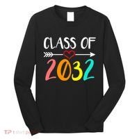 Class Of 2032 First Day Of School Kindergarten Long Sleeve Shirt thumb 0