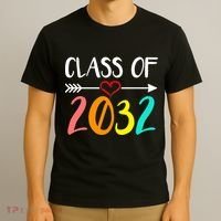 Class Of 2032 First Day Of School Kindergarten T-Shirt thumb 3