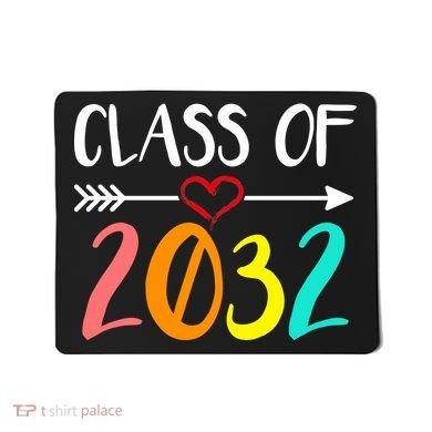 Class Of 2032 First Day Of School Kindergarten Mousepad