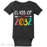 Class Of 2032 First Day Of School Kindergarten Baby Bodysuit thumb 0