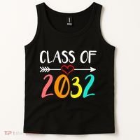 Class Of 2032 First Day Of School Kindergarten Tank Top thumb 2