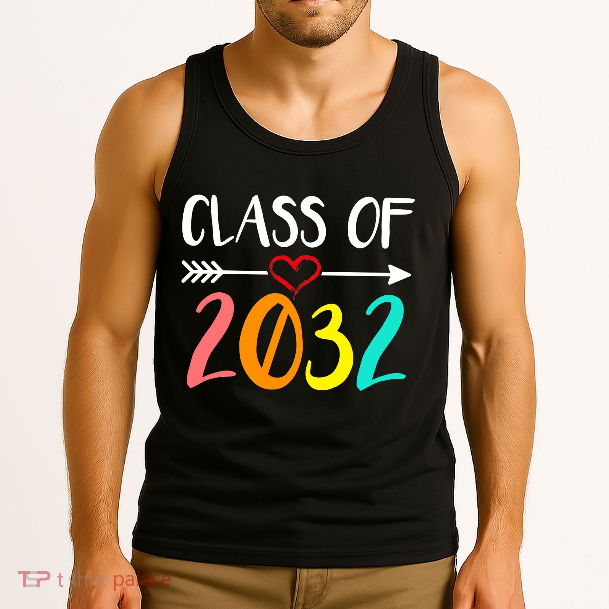 Class Of 2032 First Day Of School Kindergarten Tank Top