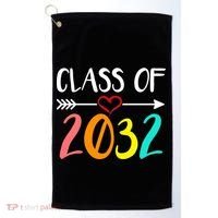 Class Of 2032 First Day Of School Kindergarten Golf Towel thumb 0