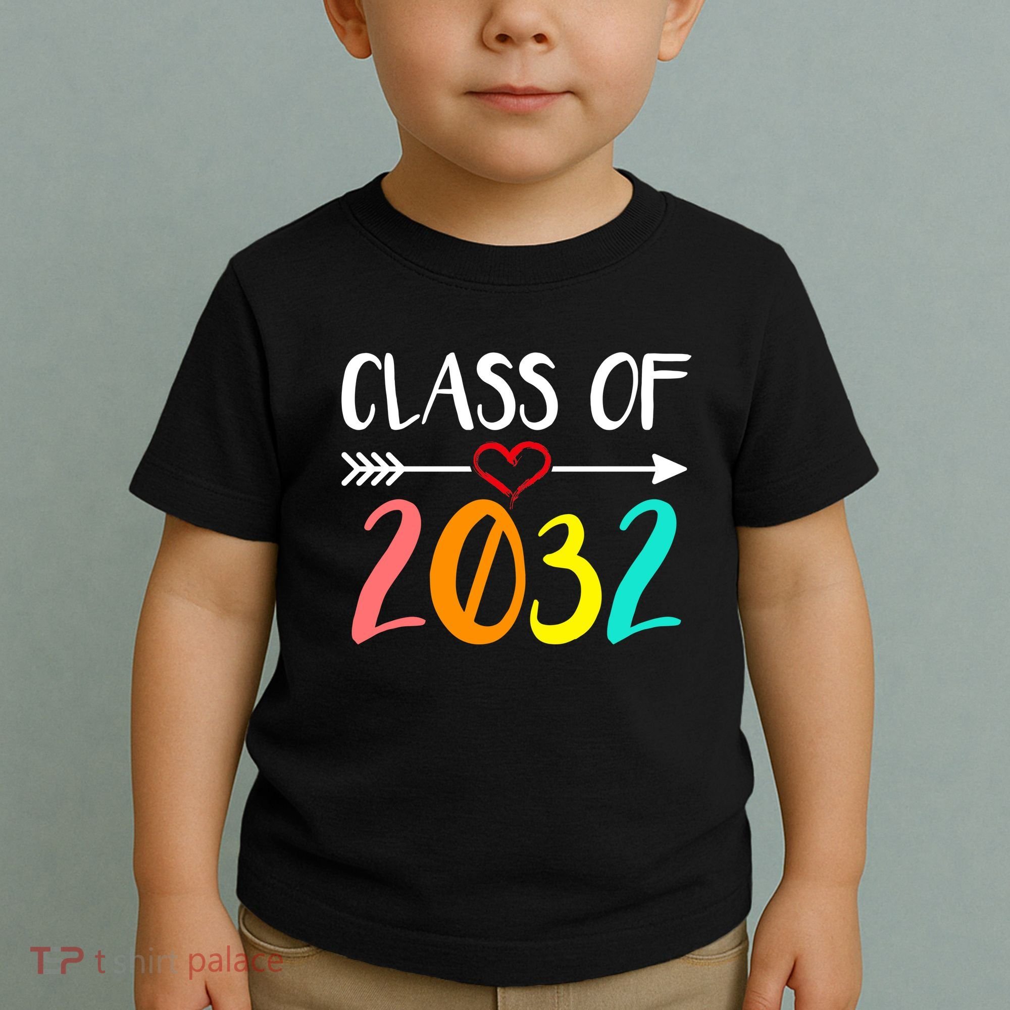 Class Of 2032 First Day Of School Kindergarten Toddler T-Shirt