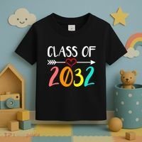 Class Of 2032 First Day Of School Kindergarten Toddler T-Shirt thumb 3