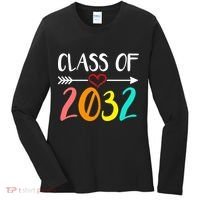 Class Of 2032 First Day Of School Kindergarten Women's Long Sleeve Shirt thumb 0