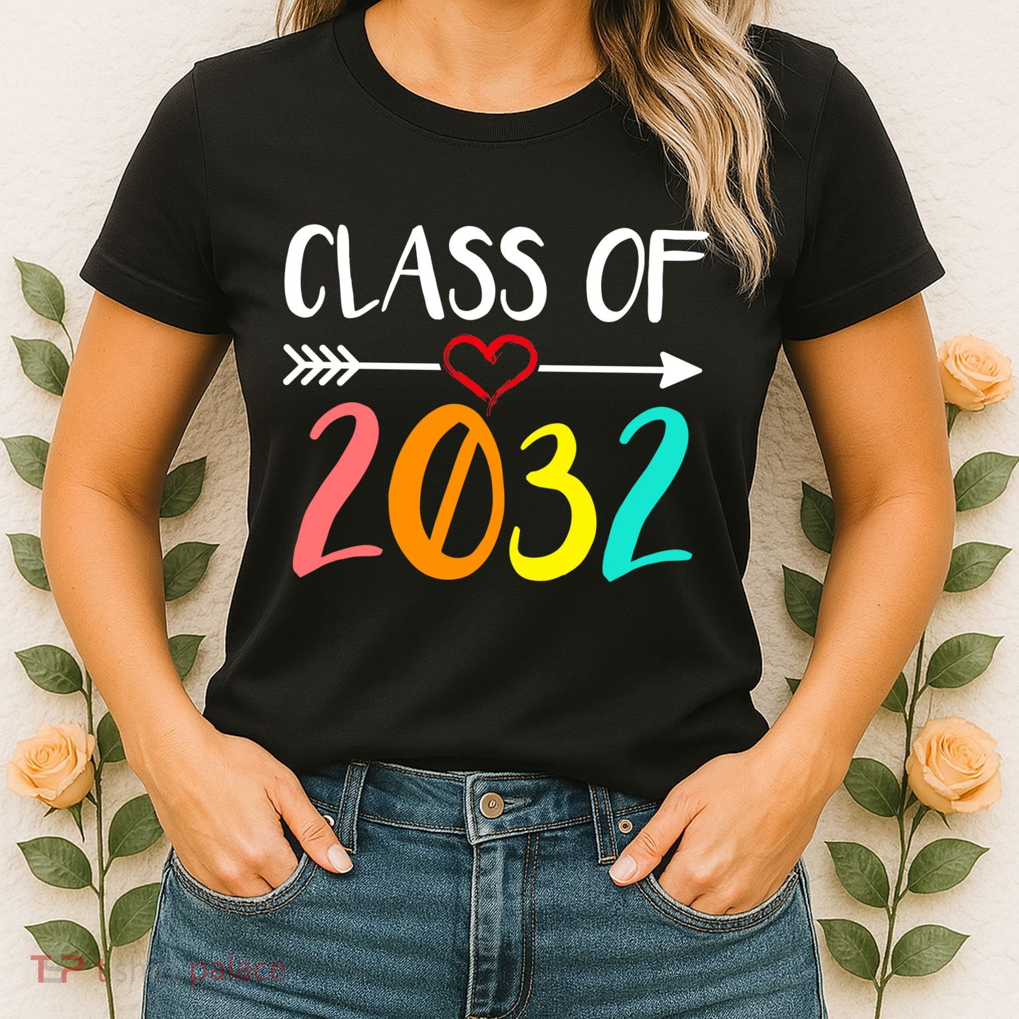 Class Of 2032 First Day Of School Kindergarten Women's T-Shirt