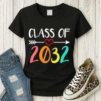 Class Of 2032 First Day Of School Kindergarten Women's T-Shirt thumb 3