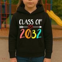 Class Of 2032 First Day Of School Kindergarten Kids Hoodie thumb 3