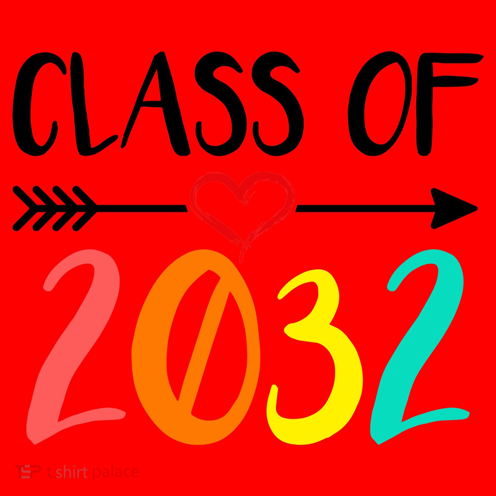 Class Of 2032 First Day Of School Kindergarten Santa Hat