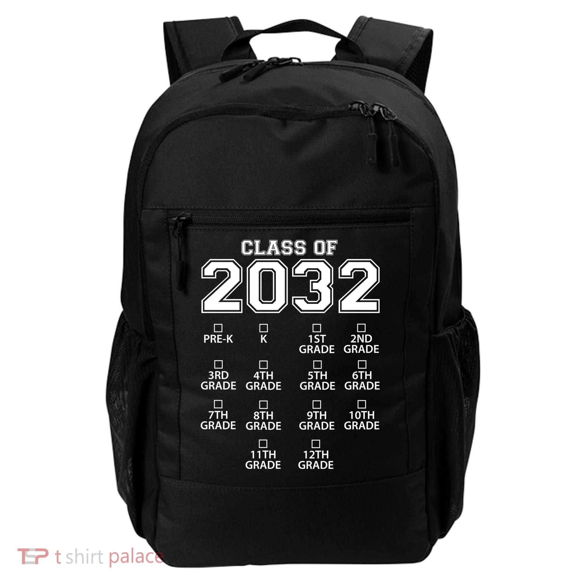 Class Of 2032 Grades Checklist Funny Backpack