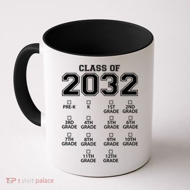 Class Of 2032 Grades Checklist Funny Coffee Mug