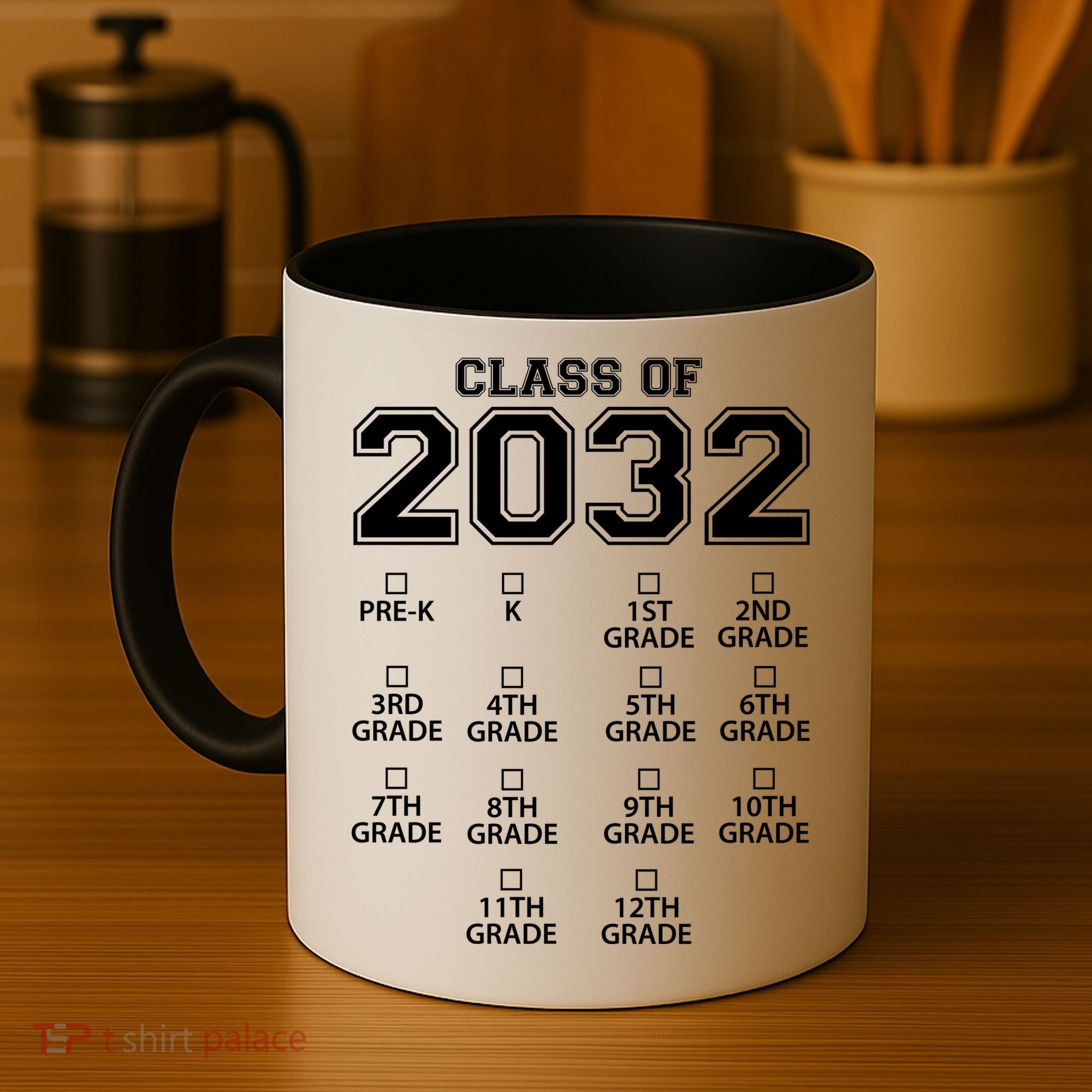 Class Of 2032 Grades Checklist Funny Coffee Mug