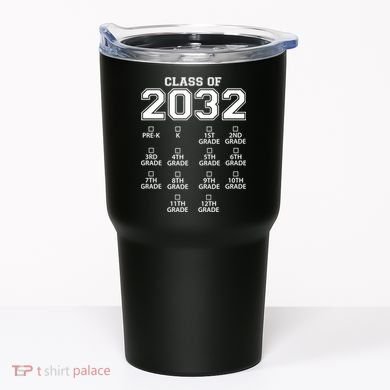 Class Of 2032 Grades Checklist Funny Tumbler