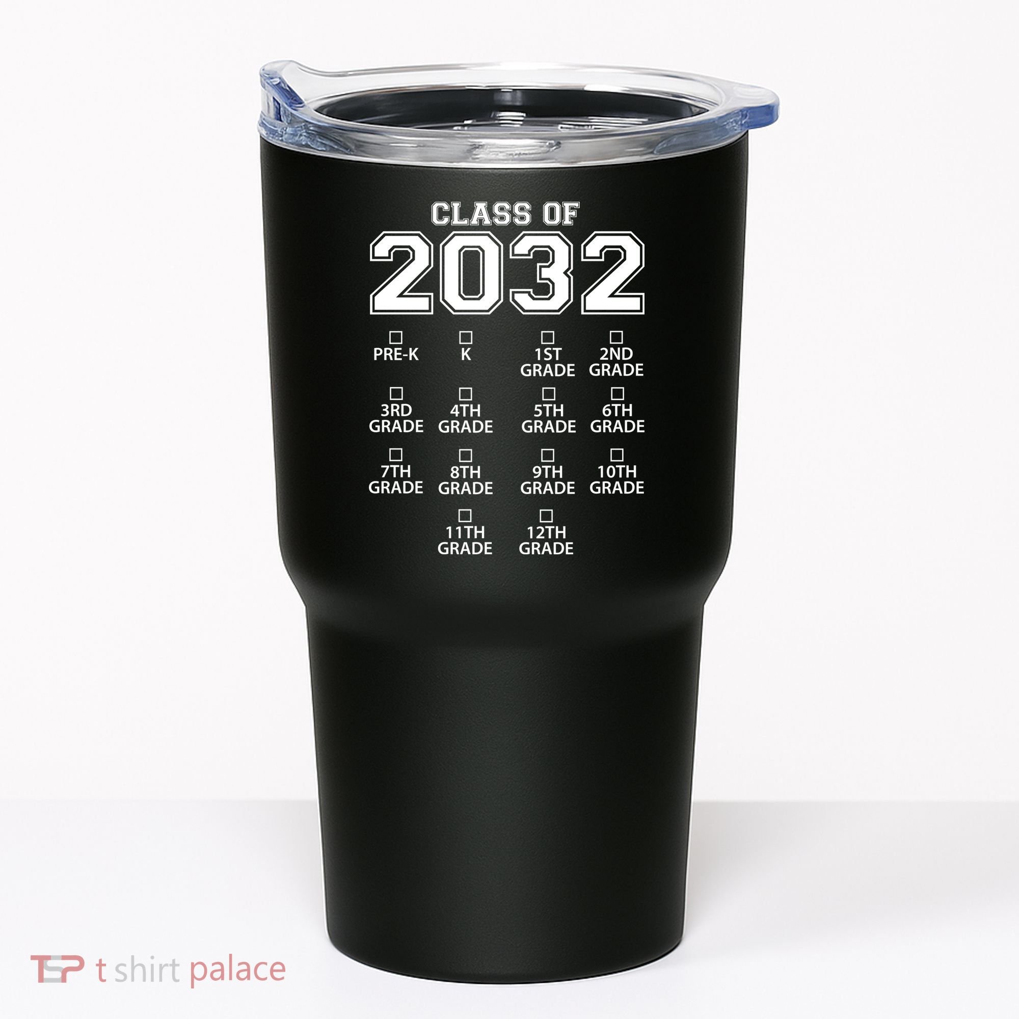 Class Of 2032 Grades Checklist Funny Tumbler