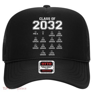Class Of 2032 Grades Checklist Funny Hat