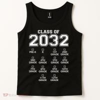 Class Of 2032 Grades Checklist Funny Tank Top thumb 2