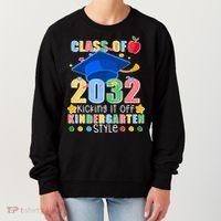 Class of 2032 Kicking off Kindergarten Women's Sweatshirt thumb 0