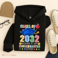 Class of 2032 Kicking off Kindergarten Hoodie thumb 4
