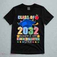 Class of 2032 Kicking off Kindergarten T-Shirt thumb 5