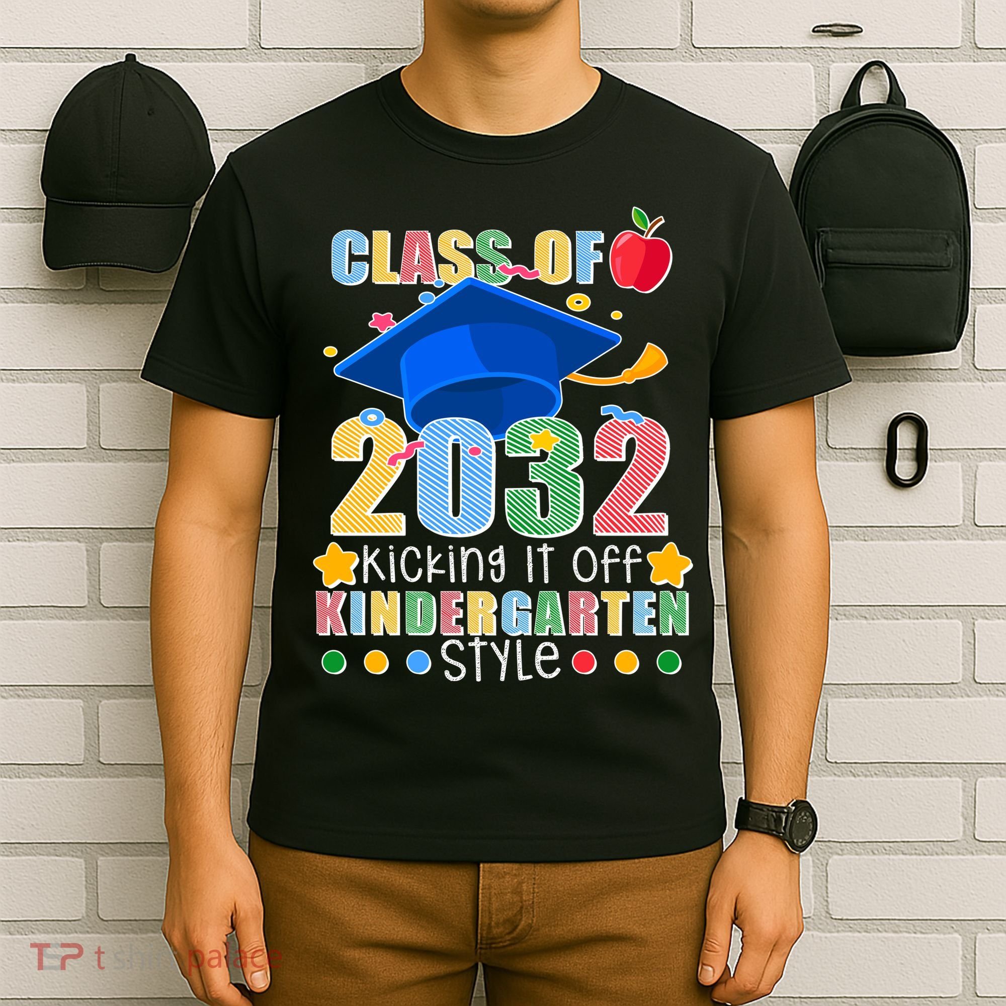 Class of 2032 Kicking off Kindergarten T-Shirt