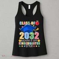Class of 2032 Kicking off Kindergarten Women's Tank Top thumb 3