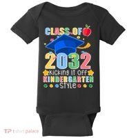 Class of 2032 Kicking off Kindergarten Baby Bodysuit thumb 0